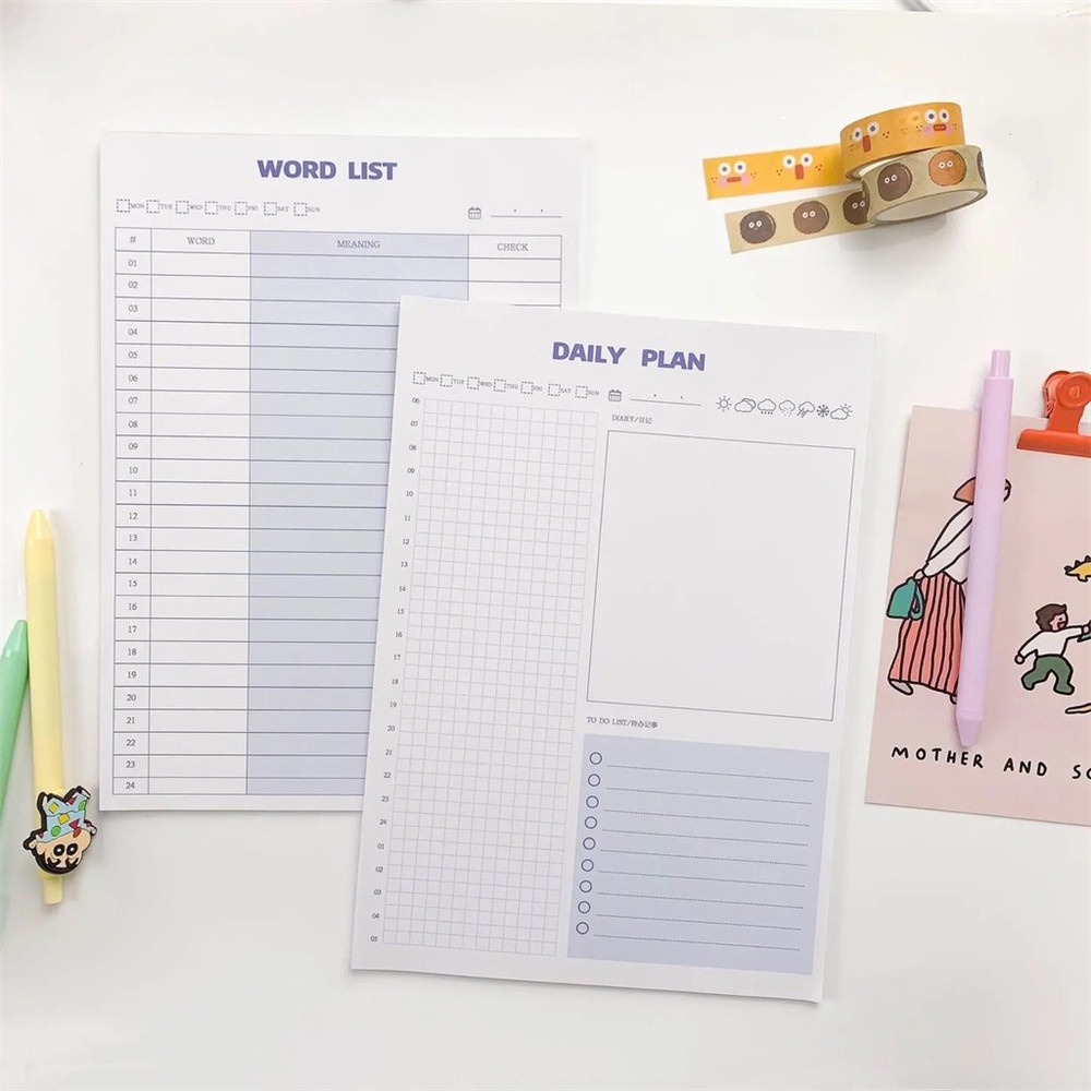 Sổ Ghi Chú 30 Tờ B5 Đơn Giản Cho Học Sinh/Nhân Viên Văn Phòng