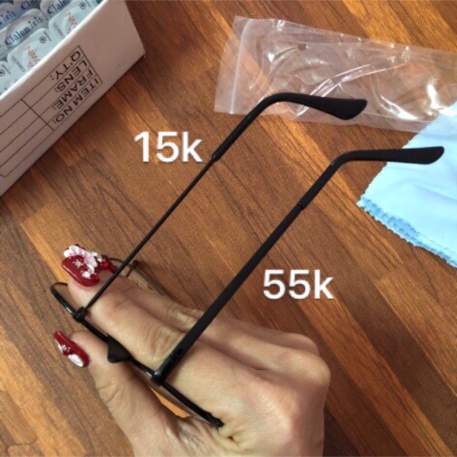 mắt kính cận vintage loại tốt lắp được cận kính mảnh kính ngố