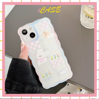 ốp dẻo cạnh vuông lượn sóng in hình thỏ cute iphone 7/8/se2020/7/8plus/x/xs/xs max/11/12/13/promax