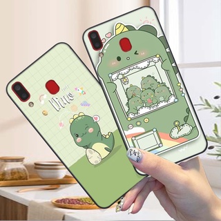 Ốp lưng điện thoại Samsung A20 / A30 in hình khủng long siêu cute, đáng yêu