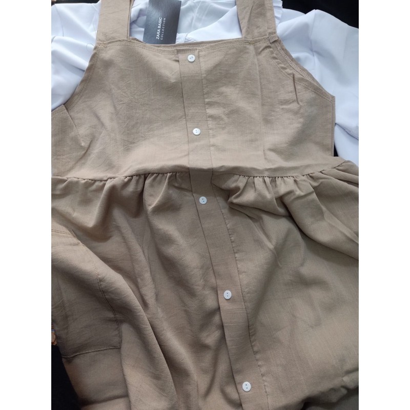 Sét váy yếm kèm sơ mi dáng baby doll phong cách hàn quốc | BigBuy360 - bigbuy360.vn