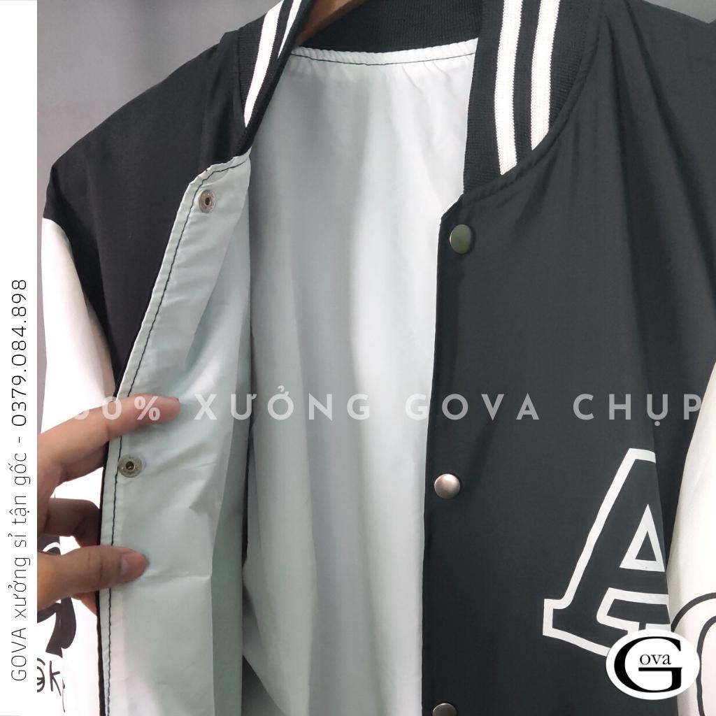 Áo Khoác Dù CHỮ A.STUFF 2 Lớp Form Rộng Nam Nữ Unisex, Áo Gió Bomber Chống Nắng Ulzzang GOVA