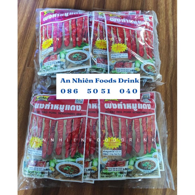 Combo 20 Gói Bột Gia Vị Thịt Xá Xíu Hiệu Lobo Thái Lan