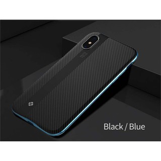 Ốp lưng sợi carbon thời trang cho IPhone X