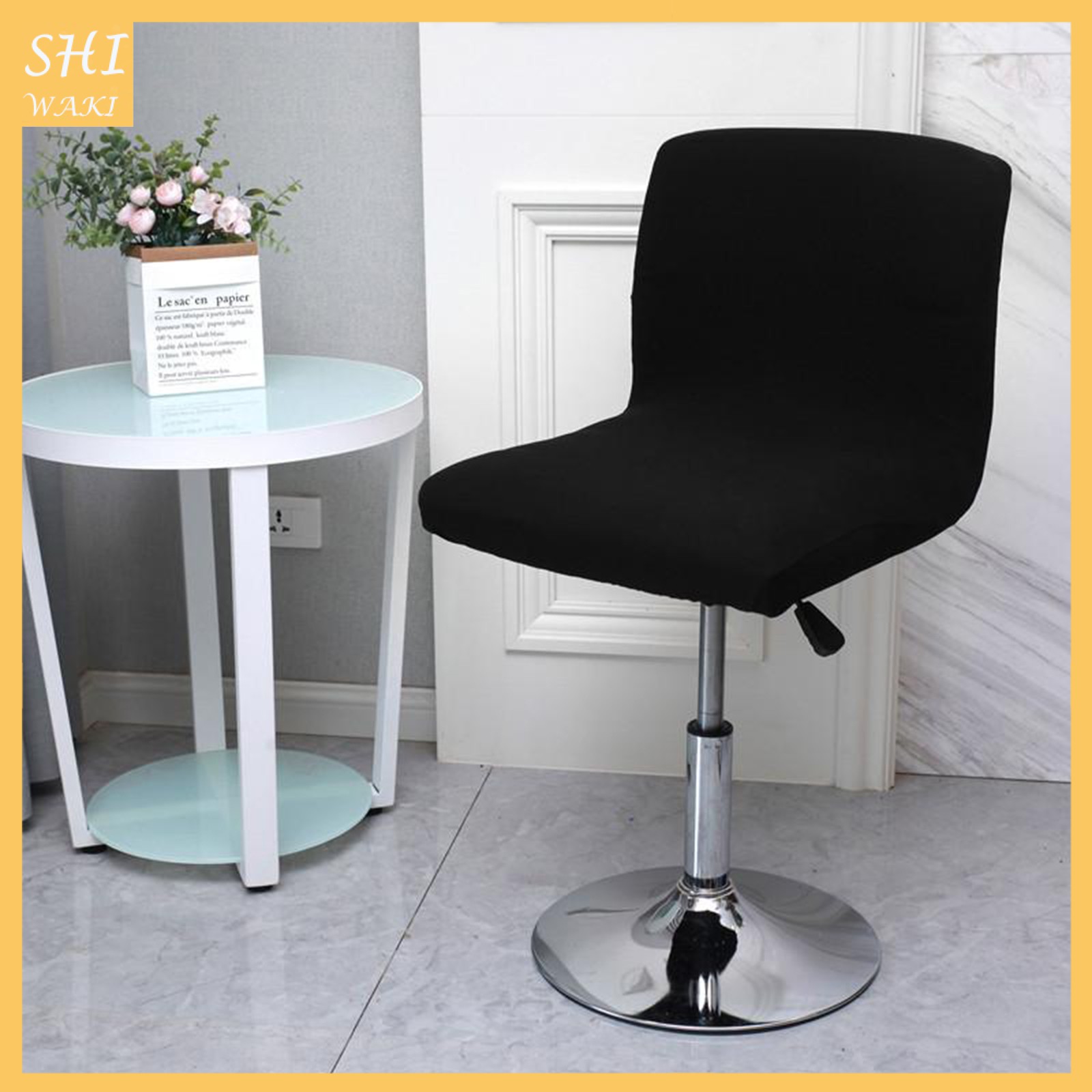 Vỏ bọc ghế mềm mại màu vàng thời trang