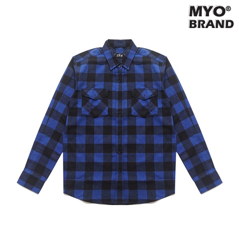 Áo Sơ Mi MYO Flannel Xanh Dương