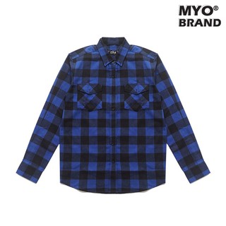 Áo Sơ Mi MYO Flannel Xanh Dương