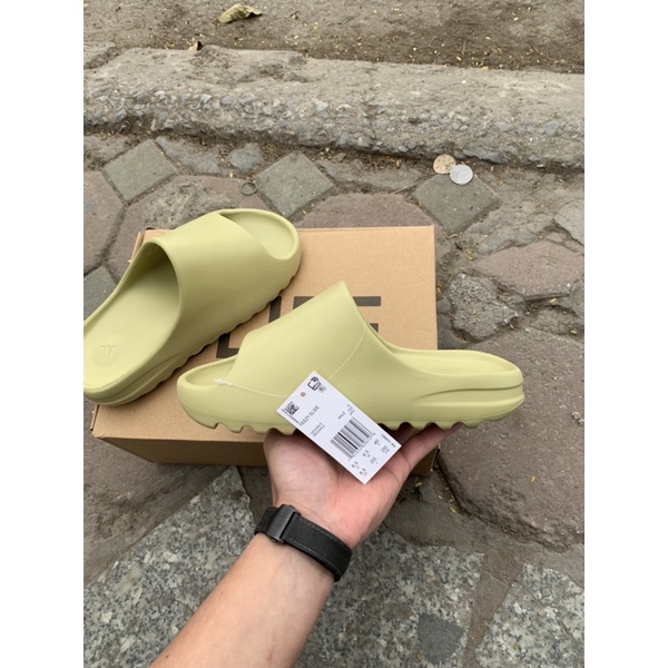 Dép Slide xanh cốm - resin phiên bản cao cấp