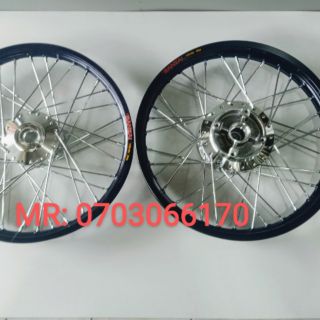 CẶP BÁNH CĂM EXCITER135 NIỀN NHÔM BAN ZAI THÁI ĐÙM CĂM MẠ CROM LOẠI 1