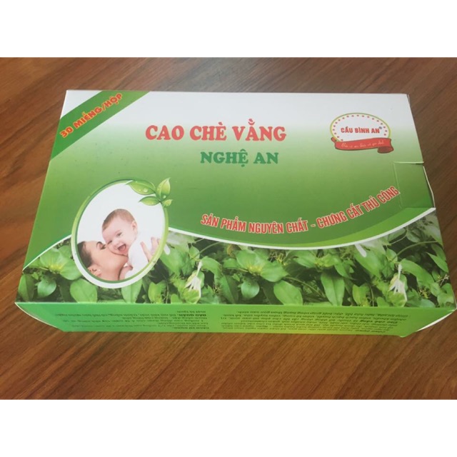 CAO CHÈ VẰNG NGUYÊN CHẤT CẦU BÌNH AN HỘP 30 MIẾNG