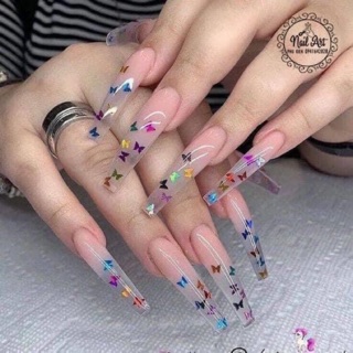 Set bướm giấy trang trí móng - Set 12 Hũ