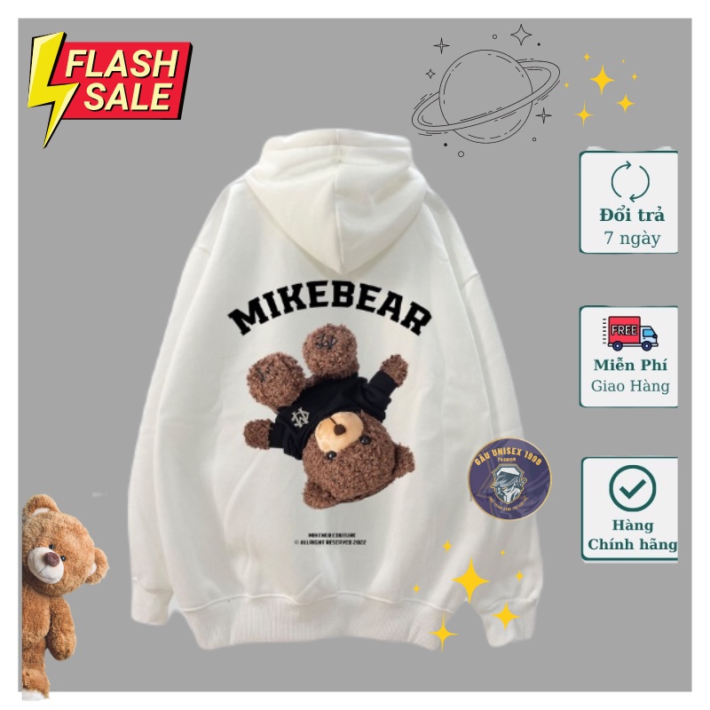 Áo Hoodie Gấu MikeBear - Áo Hoodie Mùa Đông