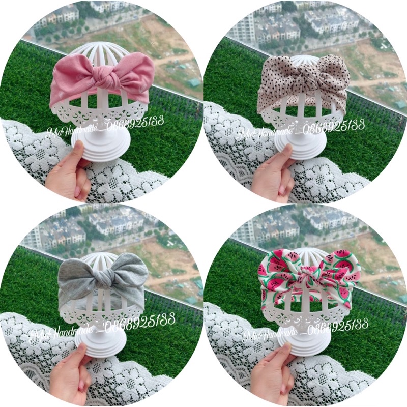 TURBAN CHO BÉ GÁI RẺ ĐẸP CHẤT COTTON MỀM MỊN