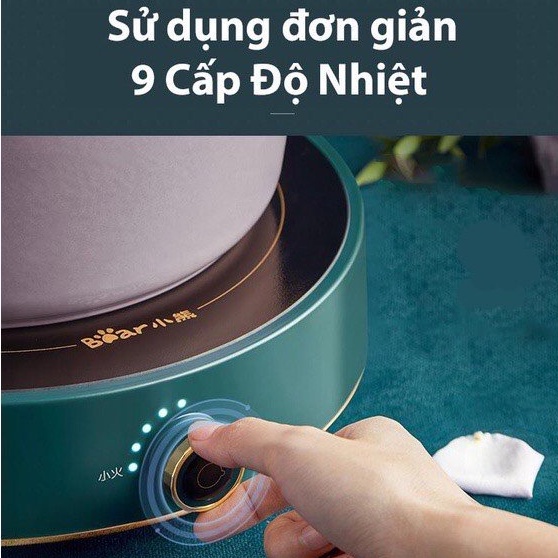 Bếp từ cảm ứng Bear DCL- A21B1, công suất 2100W, chịu nhiệt độ cao, ngắt tự động, siêu an toàn - BẢO HÀNH 12 THÁNG