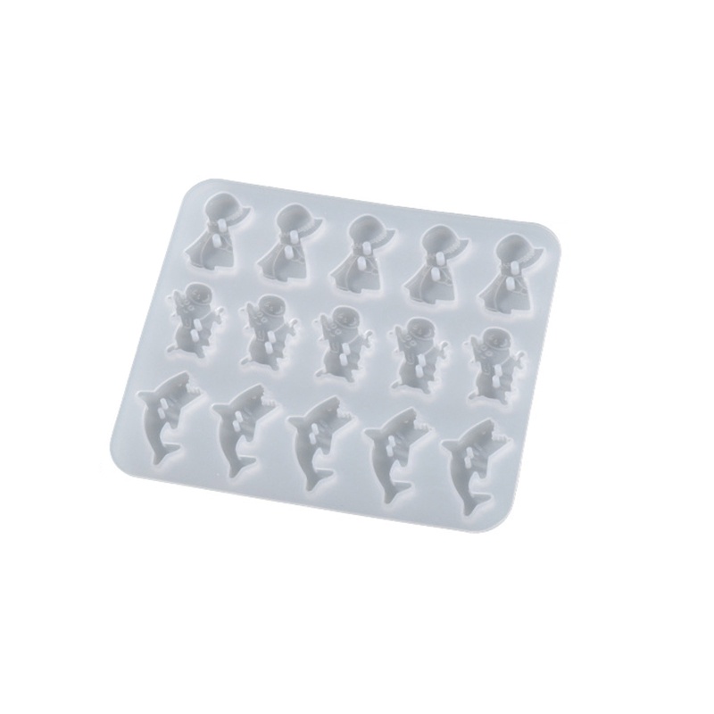 Sa Khuôn Silicon Hình Nút Động Vật / Bông Hoa Tự Làm Đồ Trang Trí