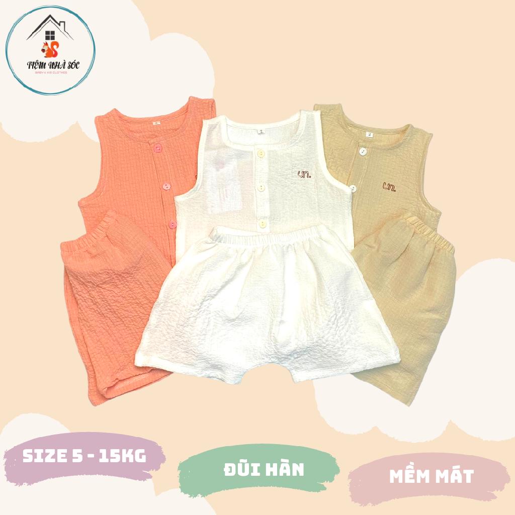 Bộ ba lỗ chất đũi Hàn Unbee màu sắc xinh xắn [size từ 5 - 13kg] Tiệm Nhà Sóc