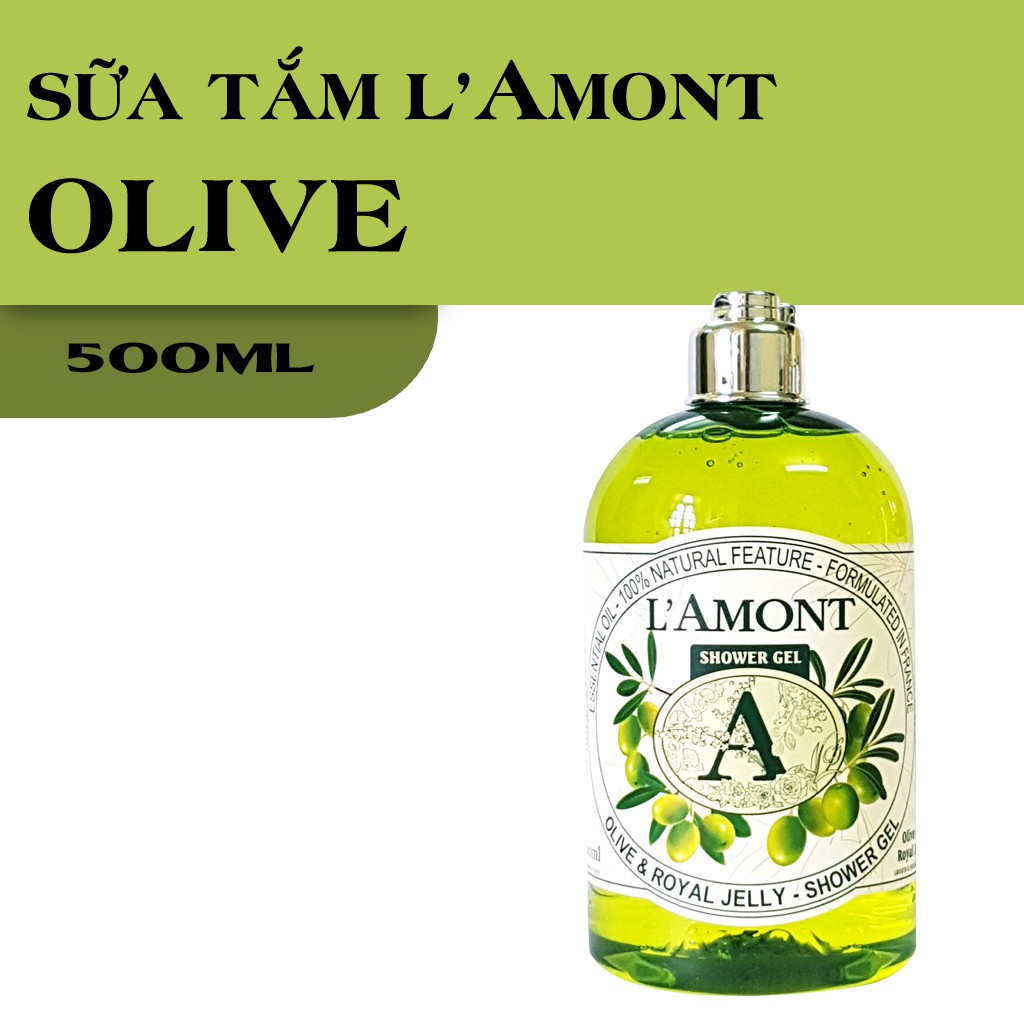 Sữa Tắm LAmont En Provence Olive &amp; Honey Shower Gel chai 500ml