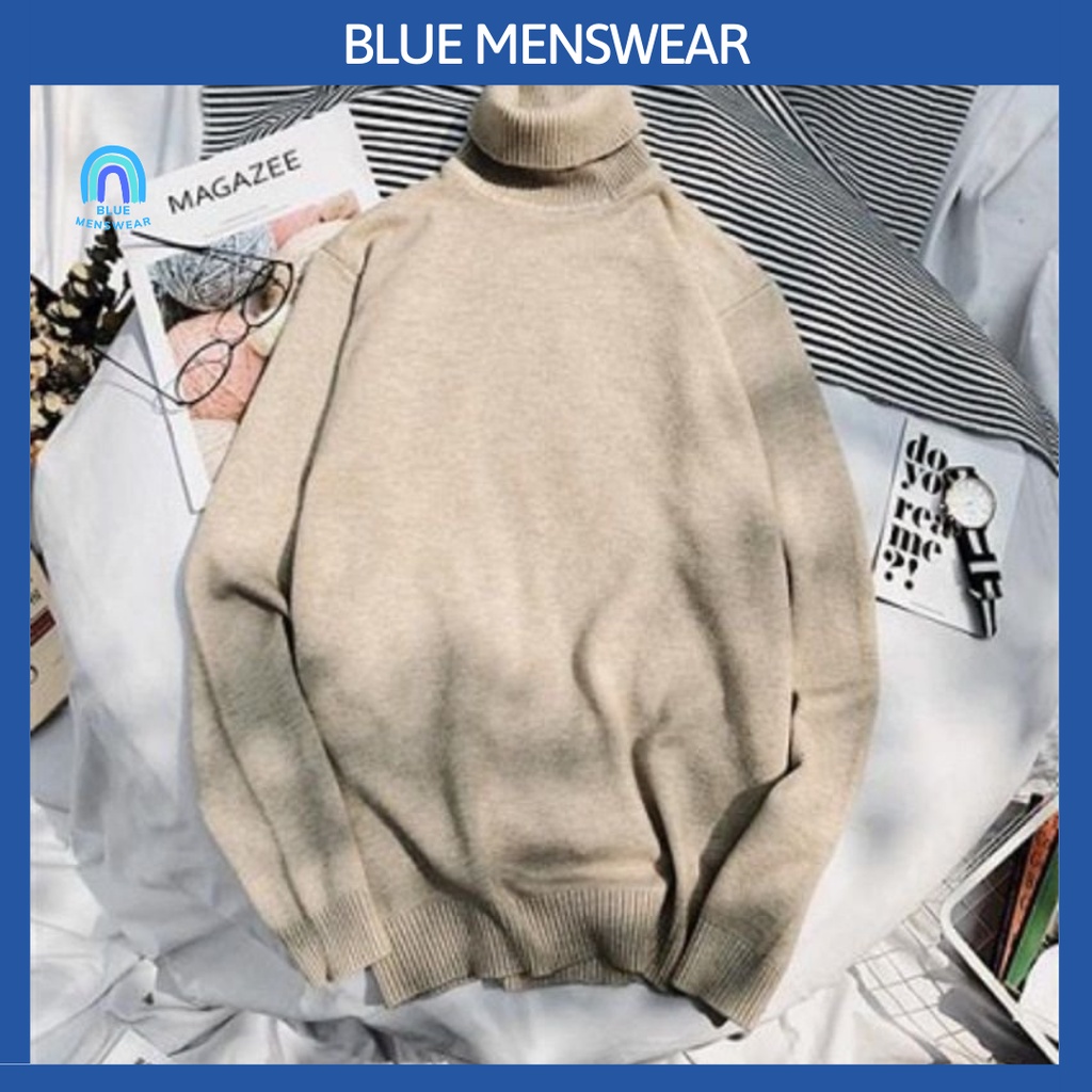 Áo Len Nam cổ lọ dài tay đẹp thời trang nam cao cấp AL59 - BLUE MENSWEAR | BigBuy360 - bigbuy360.vn