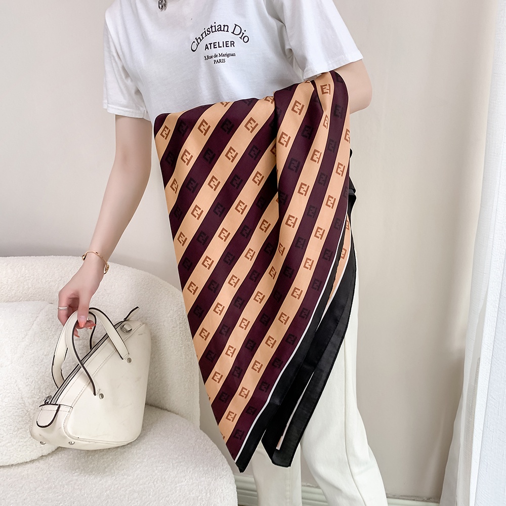 Khăn Choàng Vuông 90cm(35.4inch) Thời Trang Thoáng Khí WJ1007-72-01