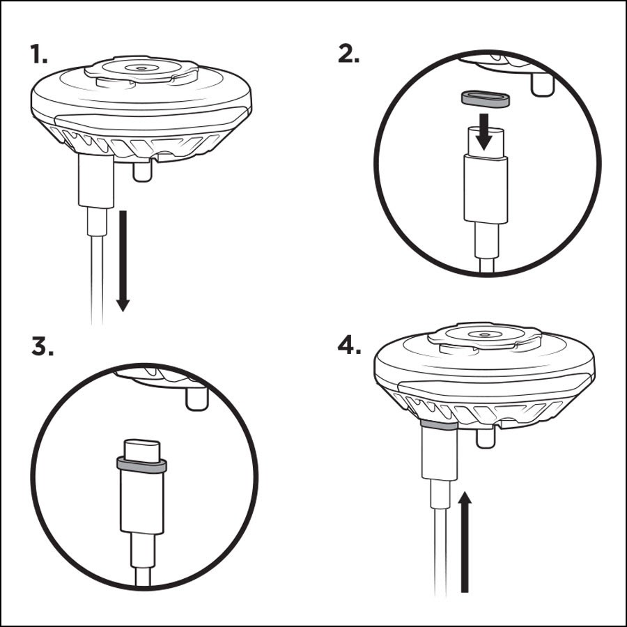 Đầu sạc không dây Quad Lock Wireless Charging Head
