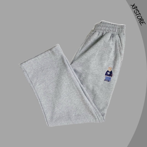 Quần Ống Suông Nam Nữ - Quần ống suông Thêu Gấu Form unisex  (Ảnh Thật)