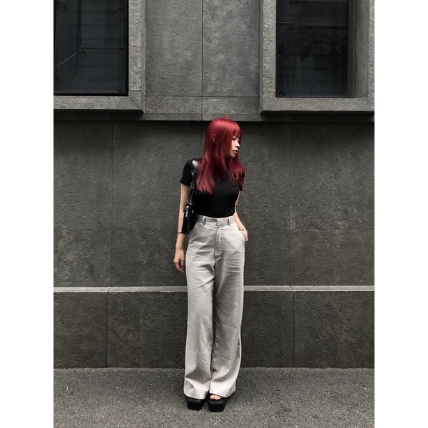 Quần suông nữ linen bột thiết kế bymiia.studio/mii pants