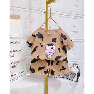 Bộ bò sữa cộc tay bé trai bé gái