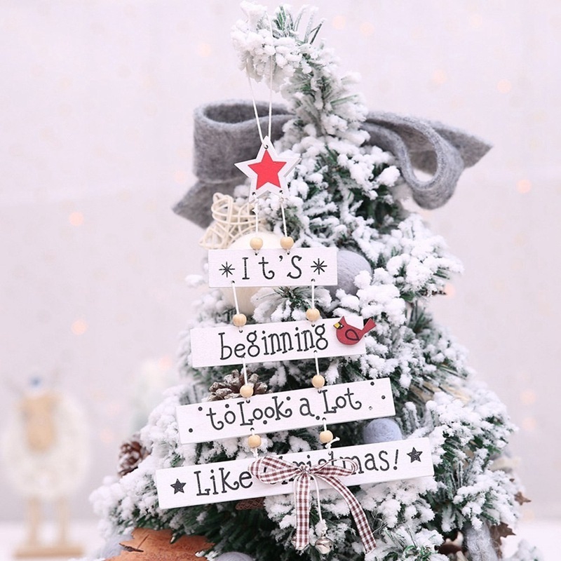 Christmas Tree Decorations Ornaments Christmas Creative Gifts Home Hangings Color Letter Pendants