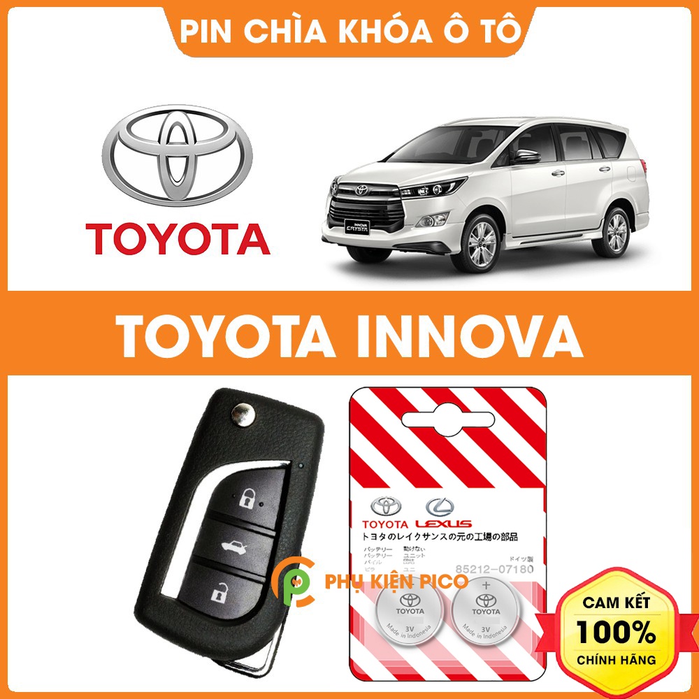 Pin chìa khóa ô tô Toyota Innova chính hãng Toyota sản xuất tại Indonesia 3V Panasonic