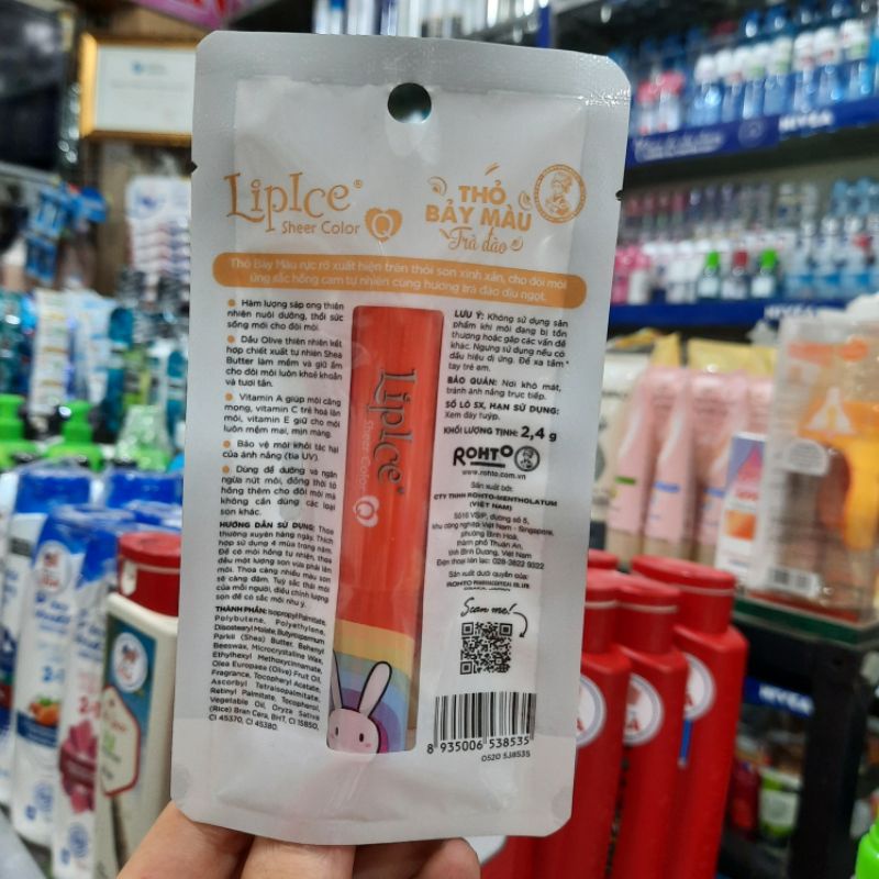 Son  dưỡng Lipice hồng cam 2.4g