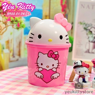 THÙNG RÁC ĐỂ BÀN HELLO KITTY