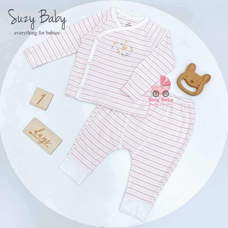 Bộ Nous cài lệch newborn petit cho bé