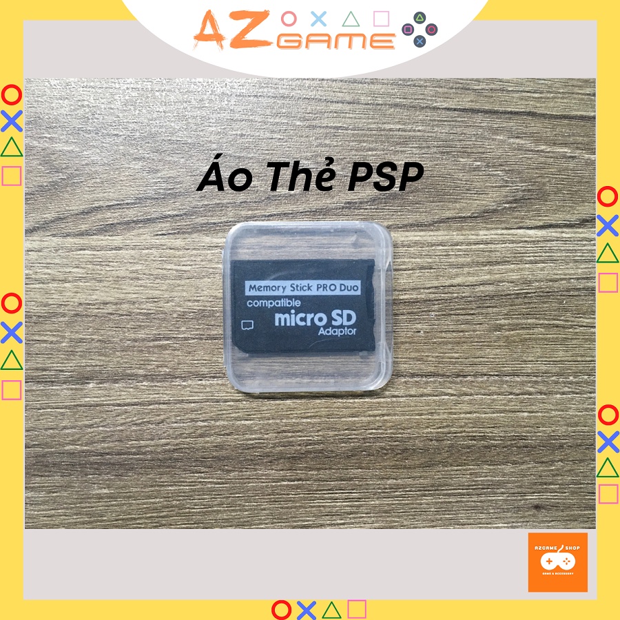 Áo thẻ nhớ adaptor MicroSD 32Gb 64Gb cho PSP 1000 2000 3000