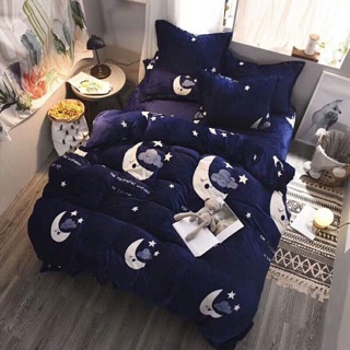 Set chăn ga nỉ nhung cao cấp