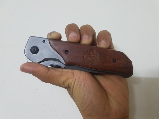 Dao phượt gấp gọn cao cấp, có chốt an toàn chống gập giá rẻ HUTI KNIFE Browning DA30