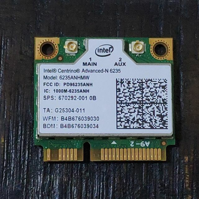 Card wifi + bluetooth Intel