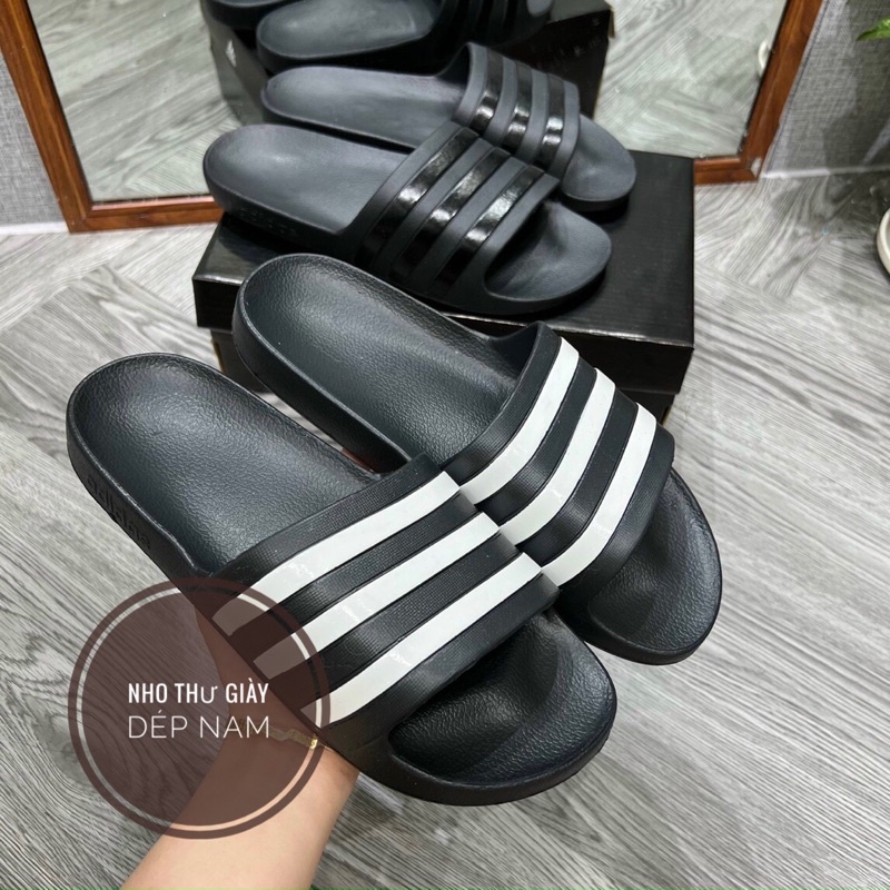 Dép adidas nam siêu cấp , dép cao su non quai liền thể thao nam kèm hộp