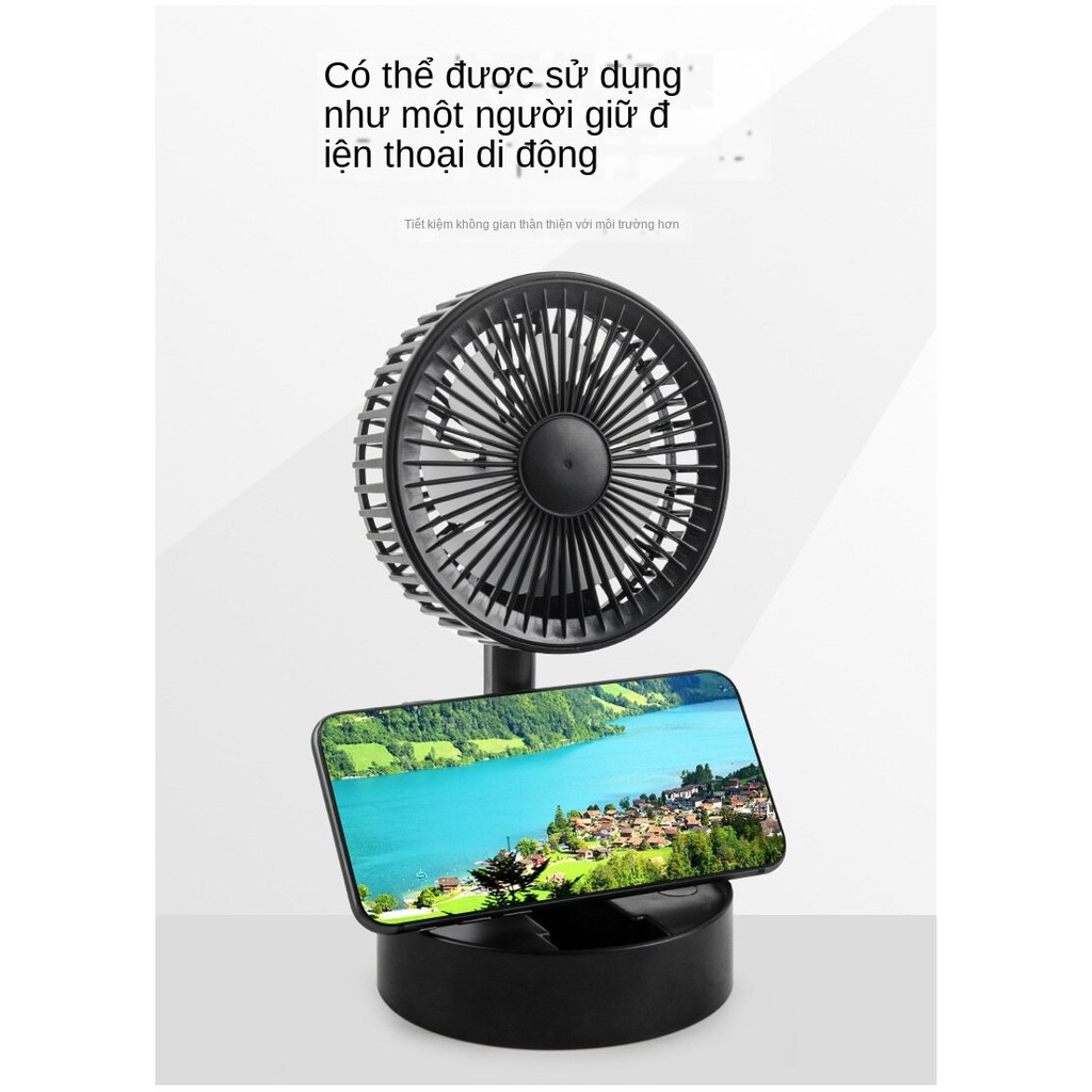 Quạt Mini Tích Điện có thể Sạc Pin Để Bàn