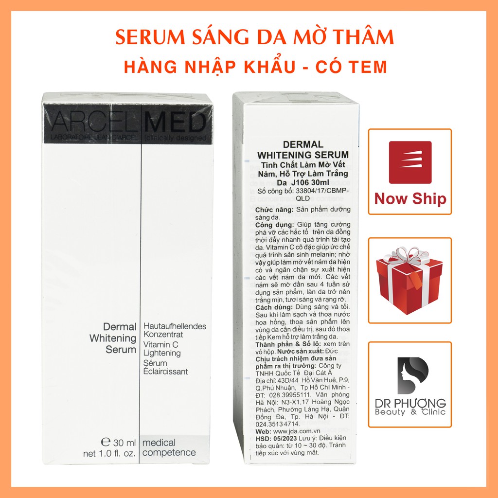 [CHÍNH HÃNG] Tinh Chất Trẻ Hóa JEAN D’ARCEL DERMAL WHITENING SERUM Dưỡng Trắng, Mờ Nám Da