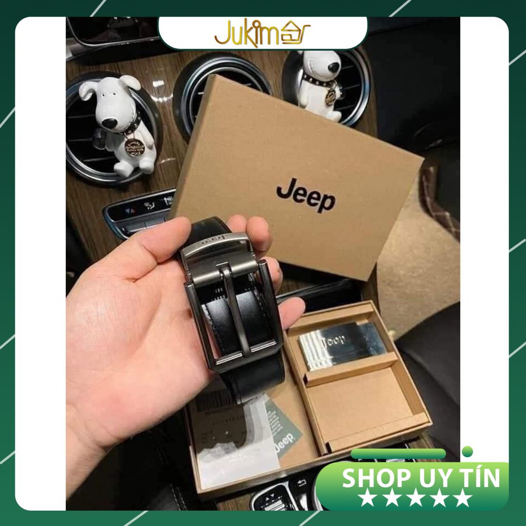 DÂY LƯNG NAM CAO CẤP JEEP FULLBOX ✅