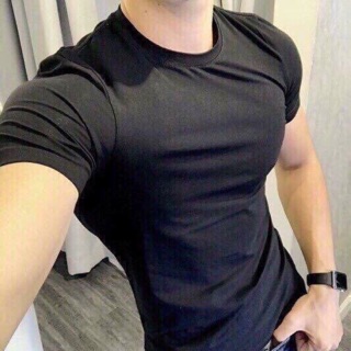 Áo thun Tshirt thời trang nam màu trơn đơn giản body trẻ trung