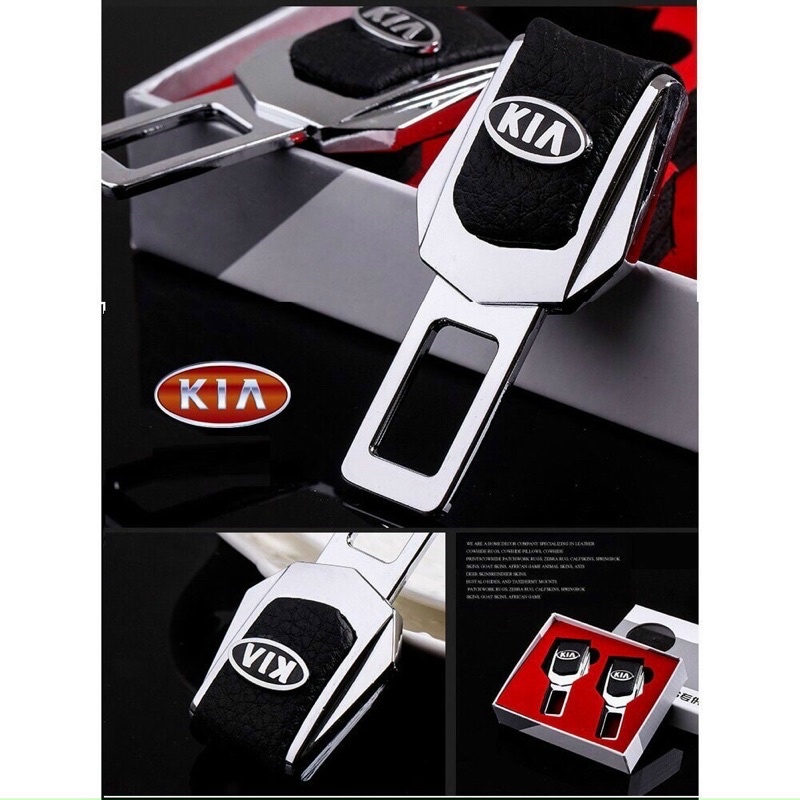 Chốt cài dây an toàn Da  ô tô các hãng xe cao cấp,đai ngắt chuông ô tô full logo các hãng xe