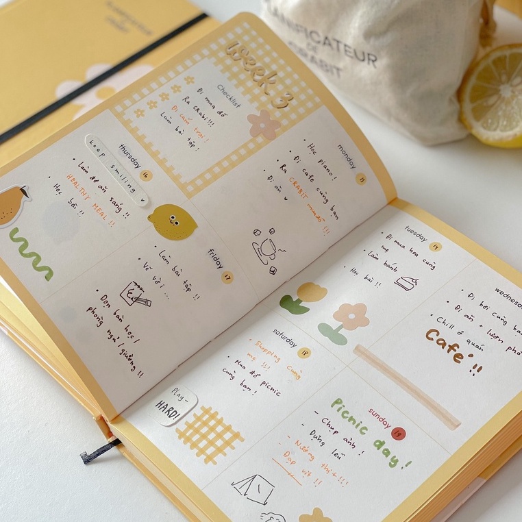 Sổ lịch Planner 2022, Crabit Planner 12 tháng, Special Edition