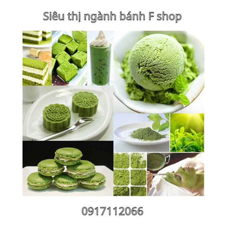 NGUYÊN LIỆU LÀM BÁNH - BỘT TRÀ XANH (MATCHA) NGUYÊN CHẤT 500gam