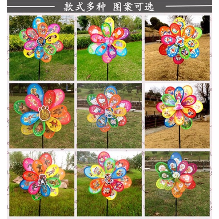 Chong chóng 2 tầng hình, 36cm-25cm