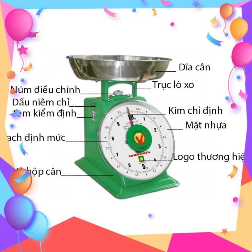 [Giá Hủy Diệt] Cân nhựa Nhơn Hòa cân đồng hồ lò xo nhơn Hòa 1kg, 2kg, 5kg