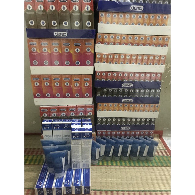 [ GIÁ SỈ ] [DEAL HOT] Combo 6 Hộp Bao Cao Su Durex 18 Cái Tùy Chọn + Tặng 1 Tuýt Gel Bôi Trơn KY