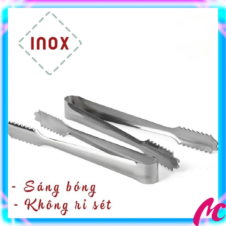 Kẹp inox 29 cm gắp thức ăn , gắp đá , gắp đồ nóng tiện dụng MC