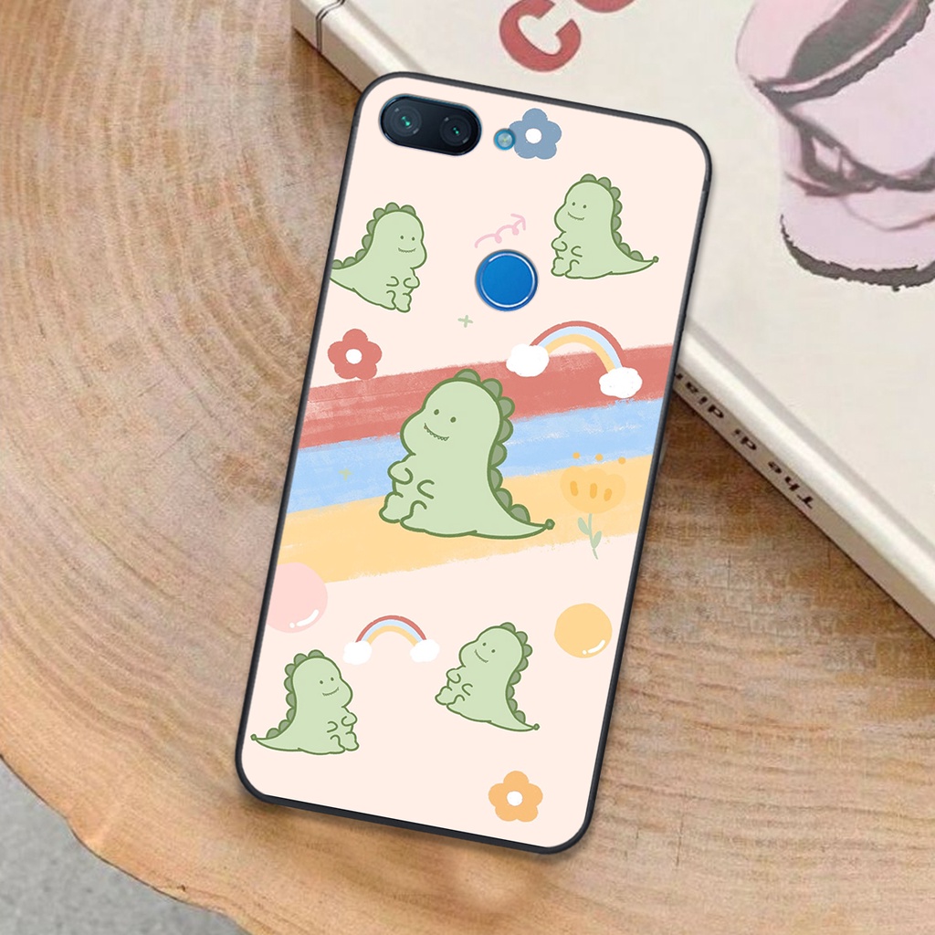 Ốp lưng Xiaomi Mi 8 Lite in hình khủng long cute