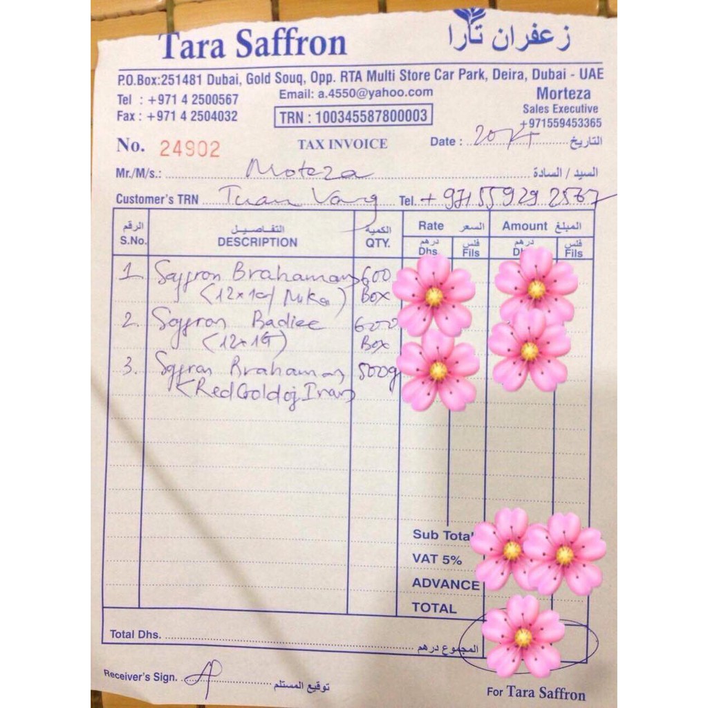 [BIG SALE MUA 1 TẶNG 1] Hộp 01g Nhụy Hoa Nghệ Tây Saffron Negin Thương Hiệu Bahraman Của Iran + 30g nụ hồng khô Iran